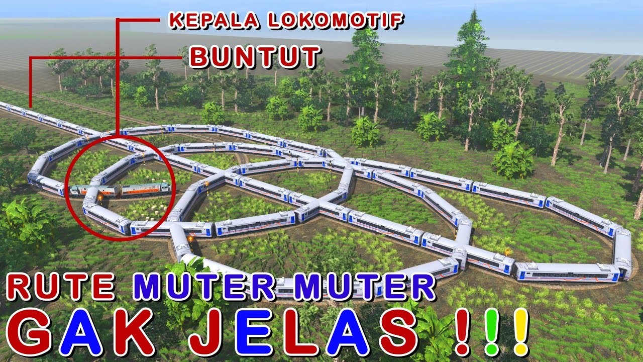 Apa Yang Terjadi Jika Rel Kereta Api Dibuat Muter Muter | Trainz Simulator Indonesia