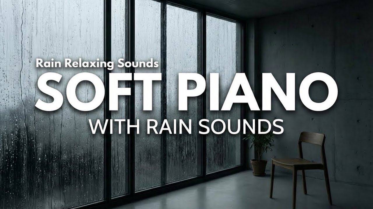 End Your Anxiety. Rainy Piano Therapy ☔ Healing Music to Relax, Unwind, and Fall Asleep Fast