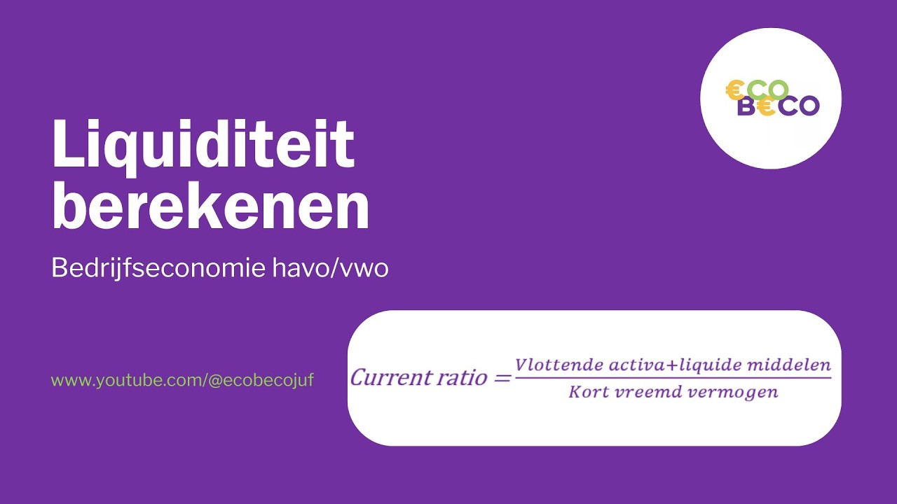 Liquiditeit - Bedrijfseconomie