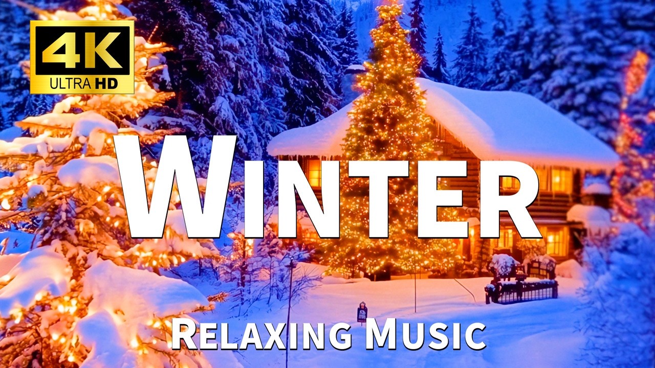 【4K】美しい冬の景色｜Winter wonderland｜【癒しの映像・睡眠用BGM】｜ Ambient TV for Sleep & Living Space｜ Meditation Series