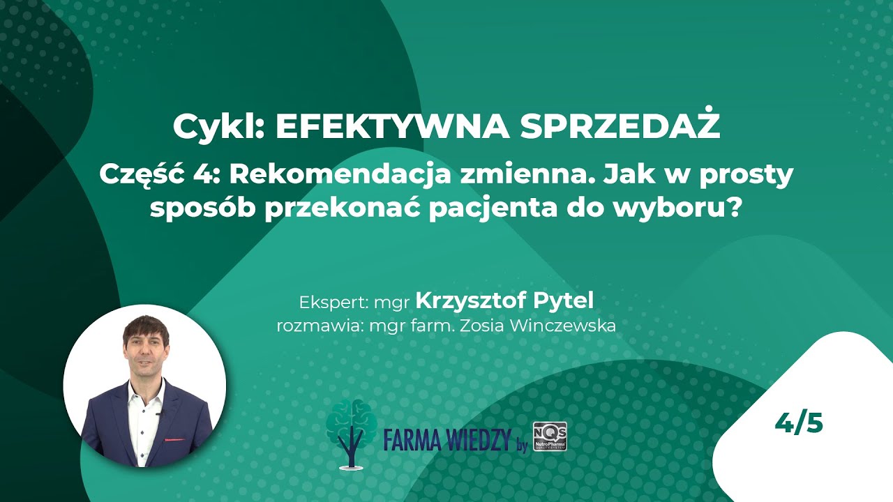 Krzysztof Pytel - Rekomendacja zamienna. Jak w prosty sposób przekonać pacjenta do wyboru?