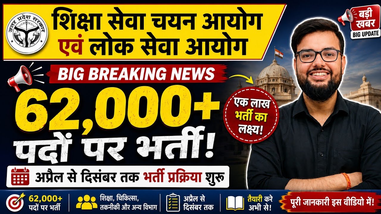 UP 62,000 RECRUITMENT APRIL TO DEC 2026 | UP TEACHER VACANCY IN PRIMARY & JUNIOR UP TEACHER RECRU...