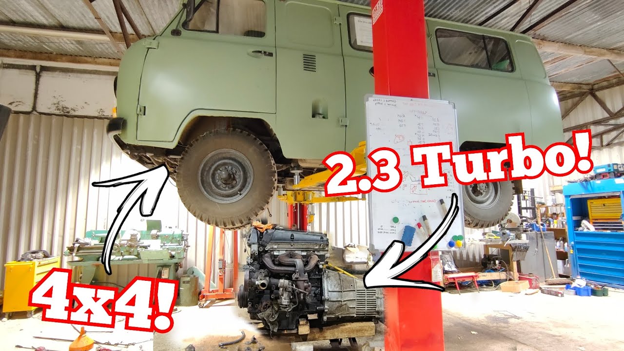 1981 Uaz 452 - Saab 2.3 Turbo Swap - Fitting The Engine In The Bay