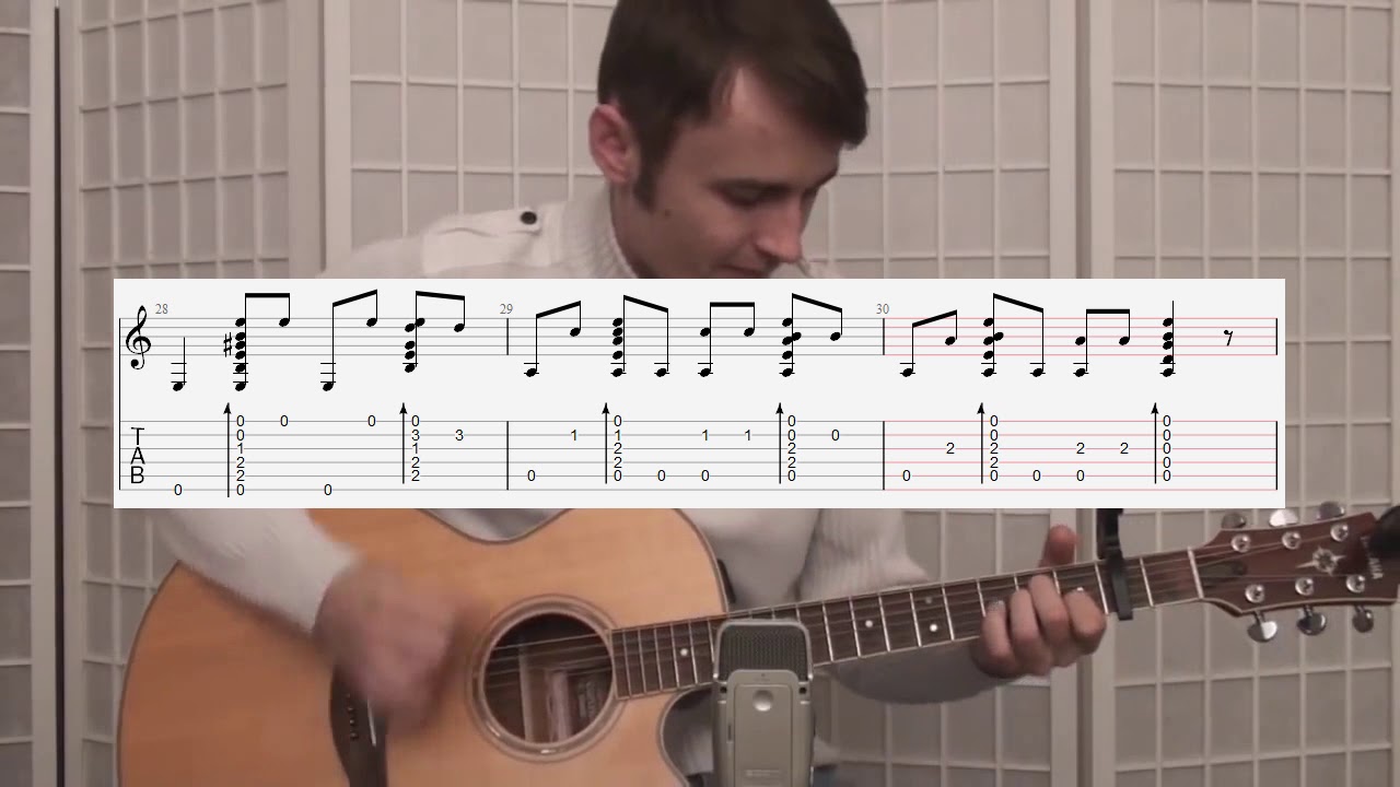 Ласковый май (Шатунов) - Розовый вечер  Фингерстайл + ТАБЫ