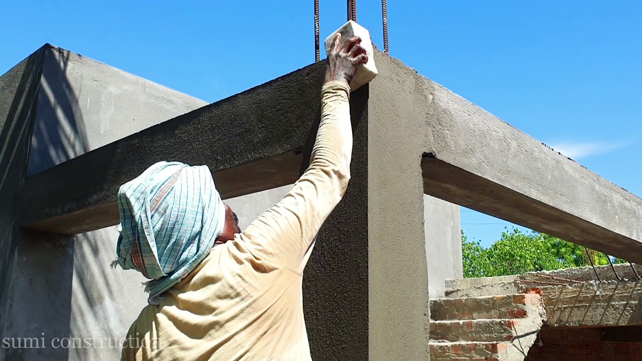 Plastering Technology _ Perfect Plastering with Column | Pillar plastering|plastering work