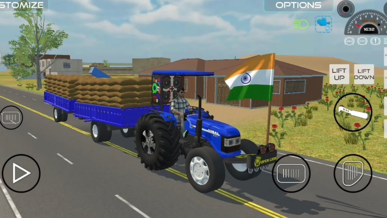 Loaded Tractor With Trolley 🚎 Amezing Game🔥🎯🏎️