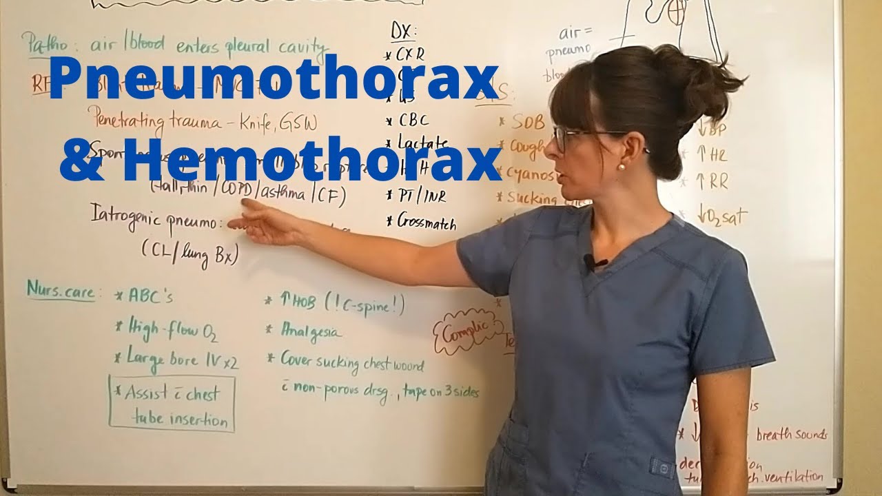 Pneumothorax & Hemothorax #criticalcare #emergencyresponse
