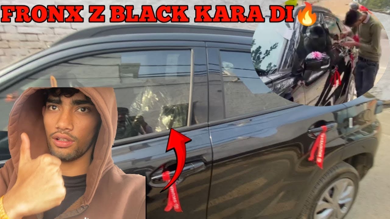 New gadi Z black karva di 😱