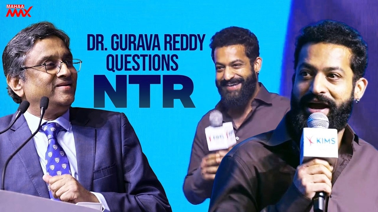 Jr NTR Superb Replies to Dr Guruva Reddy Questions | Bengaluru KIMS Hospitals | Mahaa Max