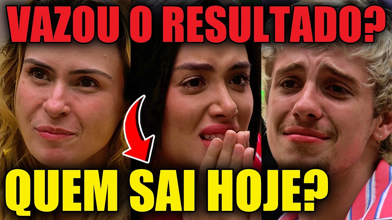 🔴ENQUETE PARED&Atilde;O BBB26 QUEM SAI HOJE: JORDANA, JULIANO OU ANA PAULA? RESULTADO ATUALIZADO CHOCANTE