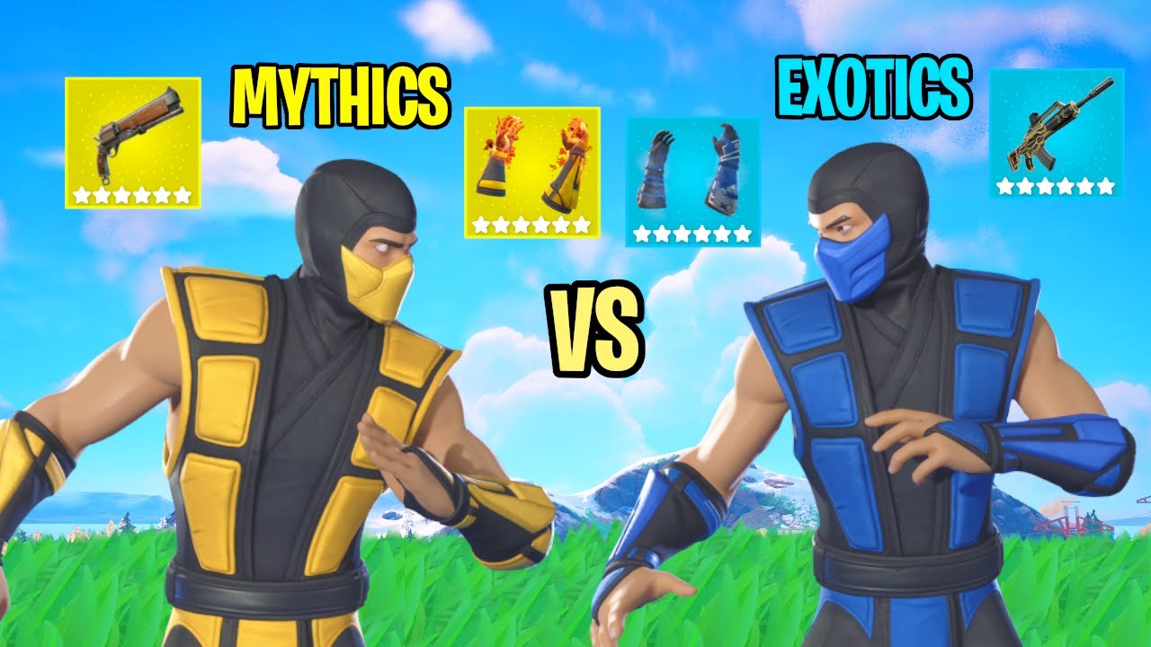 The SUB ZERO VS SCORPION Boss Challenge In Fortnite