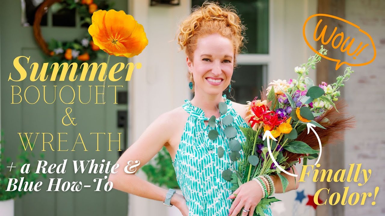 Просто зеленое лето — это просто ВАУ! | Букет и венок: СПОЙЛЕР ❤️ Патриотический букет: как сделать💙
