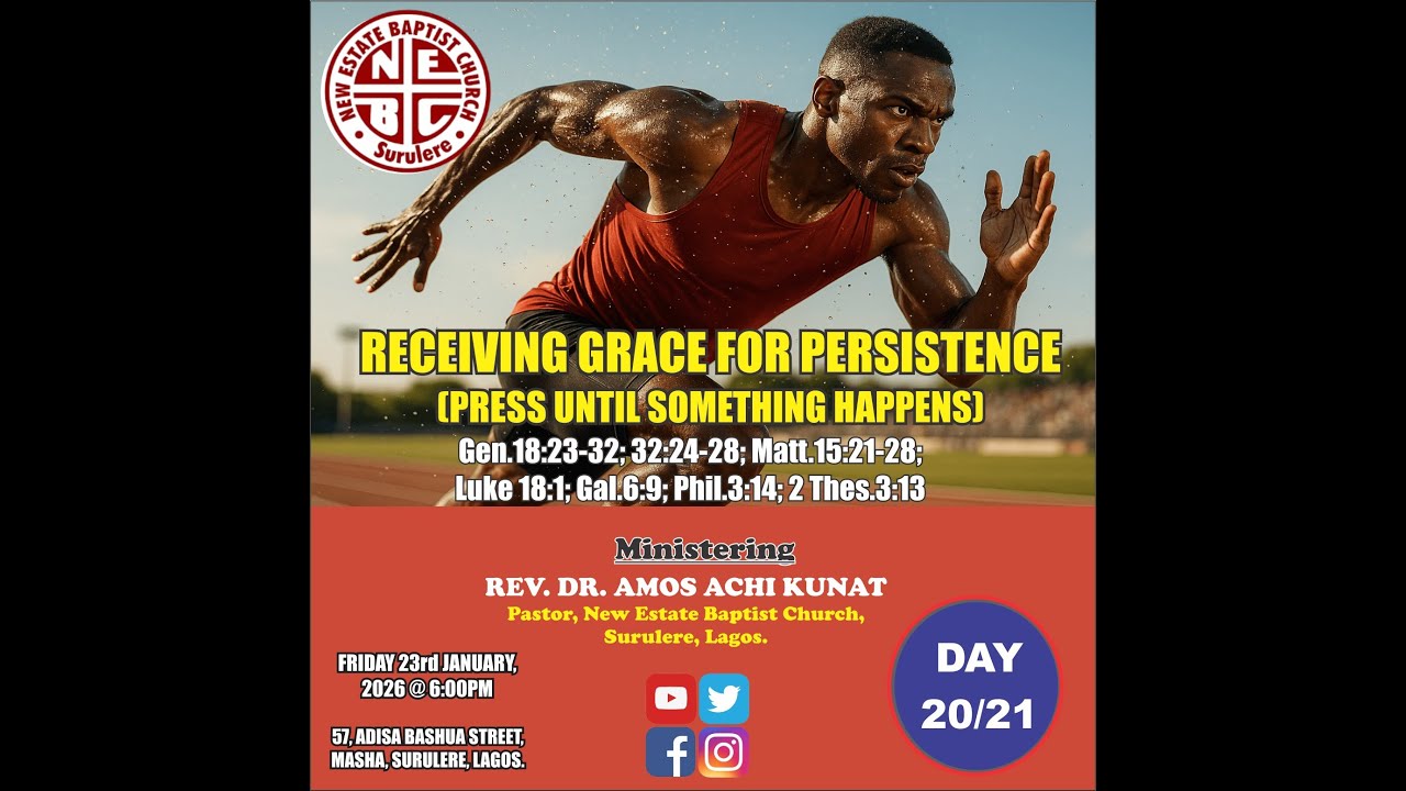JANUARY 2026 21 DAYS FASTING & PRAYER (DAY 20) || 23RD JANUARY 2026