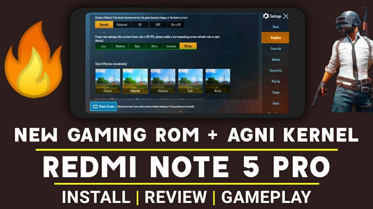 NEW GAMING ROM + AGNi KERNEL FOR REDMI NOTE 5 PRO | ANDROID 10 | INSTALL | REVIEW | GAMEPLAY