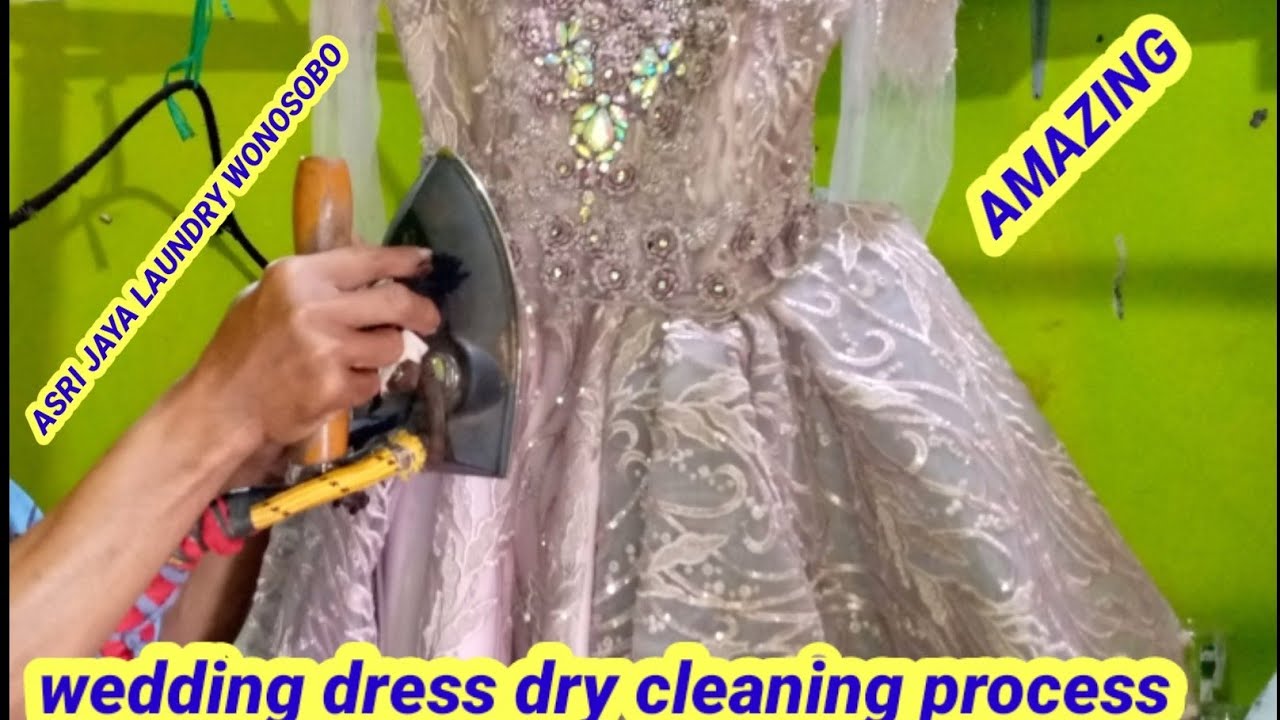 HOW TO DRY CLEANING BRIDAL DRESS