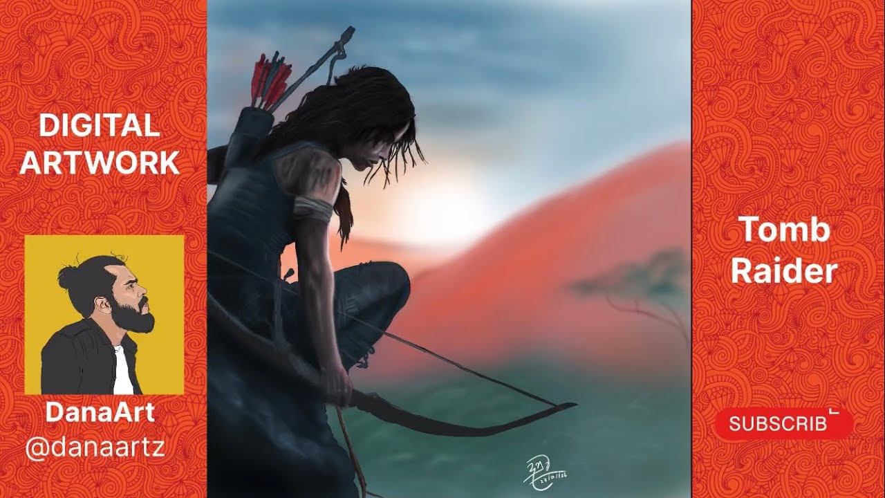 Digital Artwork Record Time Slap “ tomb raider “