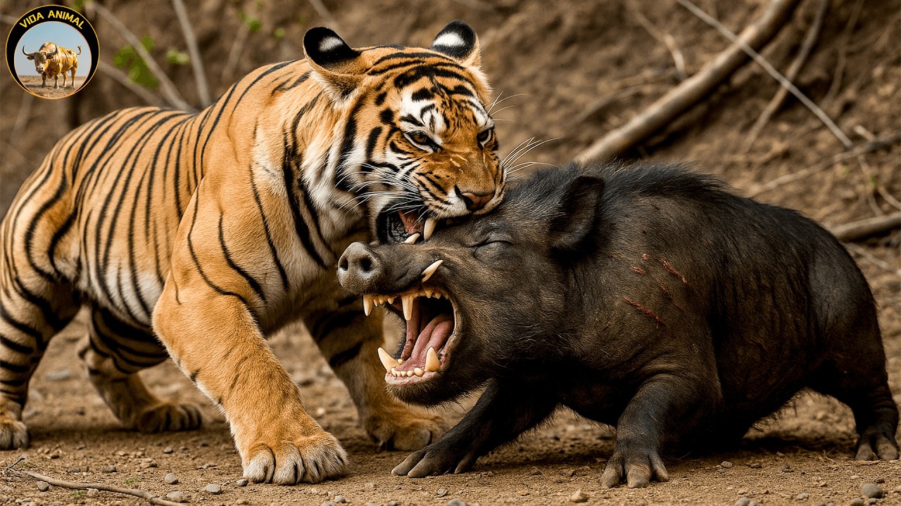La Batalla Sin Fin Entre el Tigre de Bengala y sus Presas #animales #animalessalvajes