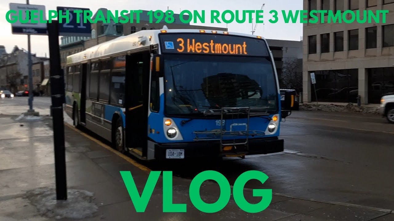 Riding Guelph Transit Bus 198 On Route 3 Westmount [VLOG]