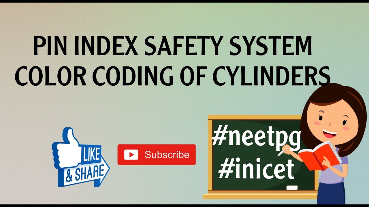 PIN INDEX SAFETY SYSTEM; COLOR CODING OF CYLINDERS made easy!! #anaesthesia