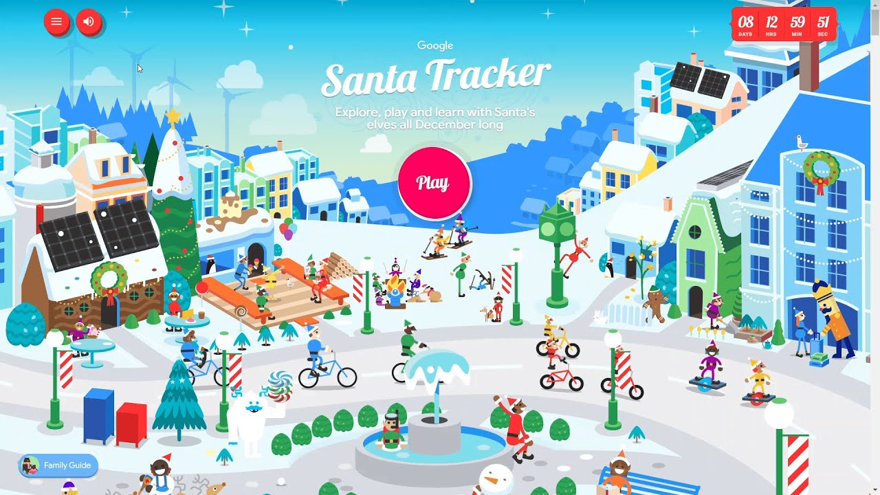 Google Santa Tracker gameplay(Google Christmas Games)