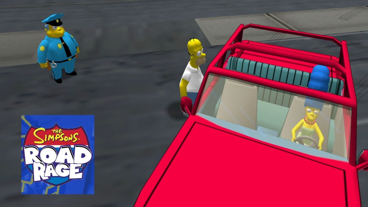 The Simpsons: Road Rage (GCN) All Locations Full Gameplay Walkthrough Marge Simpson Longplay