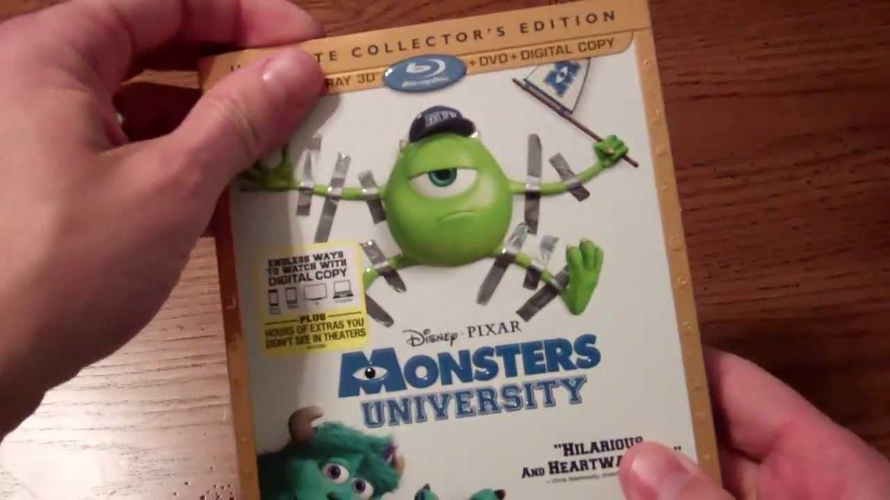 Monsters University Ultimate Collector's Edition 3D Blu-ray Unboxing