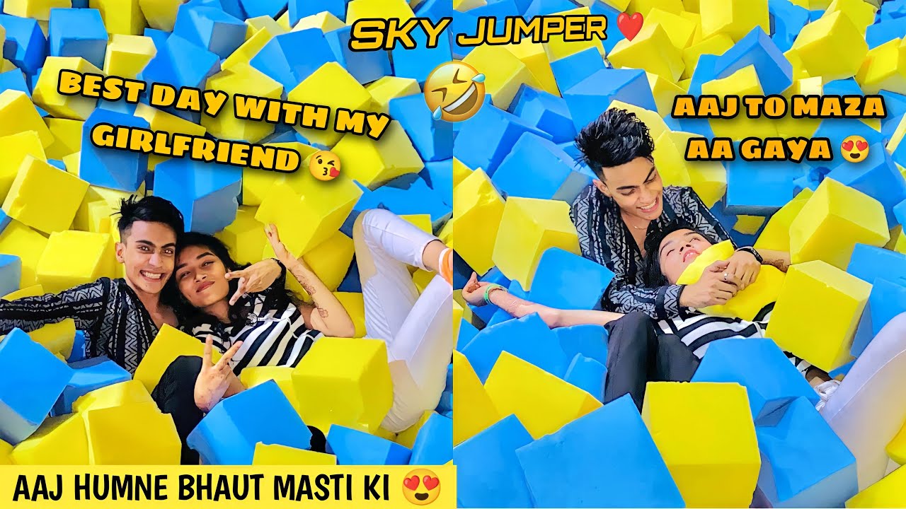 Aisa Kya Hua Jo Rishu Ko aaye Chakkar 🥴🤯 ( Enjoyment in Skyjumper ) | Justin Romio