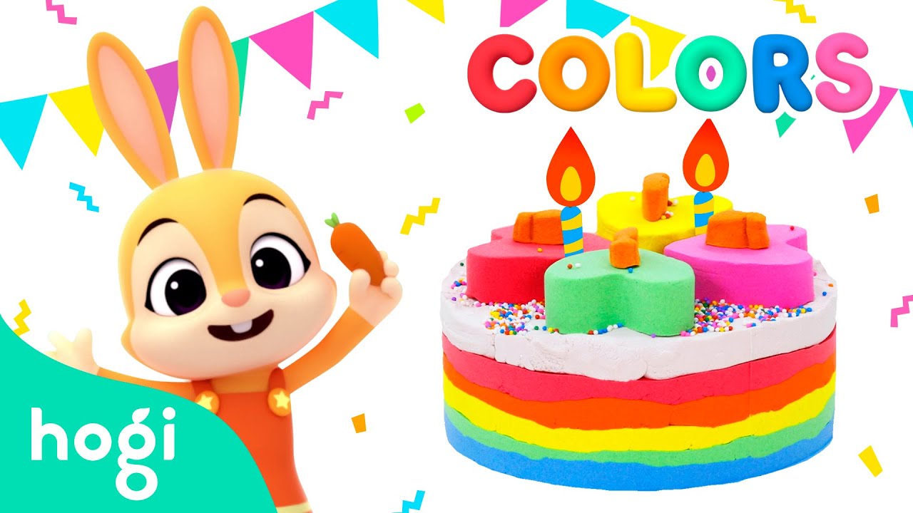 Learn Colors with Colorful Sand Cake | Pinkfong & Hogi | Colors for Kids | Learn with Hogi
