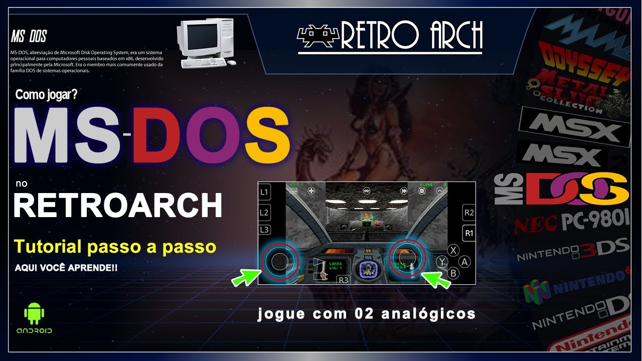 Aprenda a jogar o MS DOS no seu Retroarch android com esse guia passo a passo