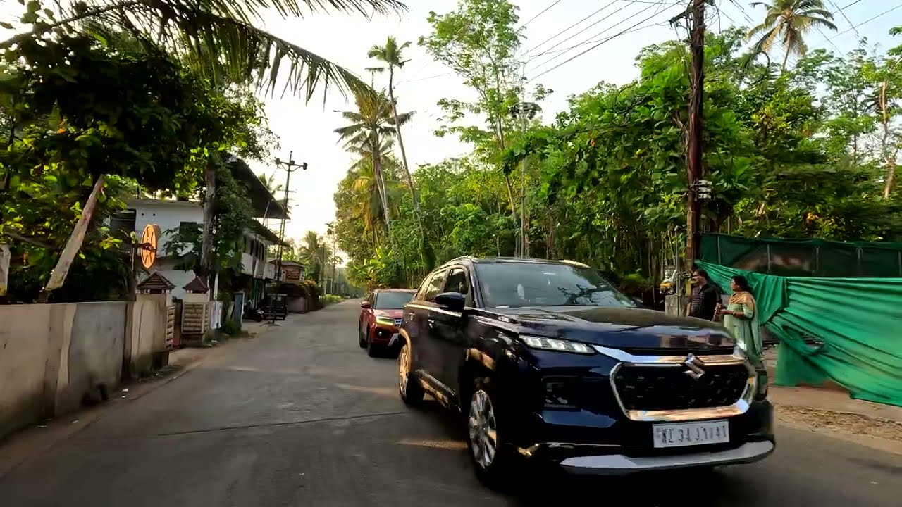 Pala - Kuravilangad- Vaikom Road  🔥 Scenic Evening Drive 🔥 Kerala, India 🔥 60 FPS