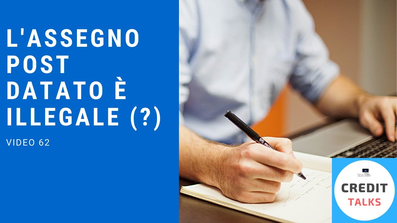 L'assegno post datato è illegale (?)