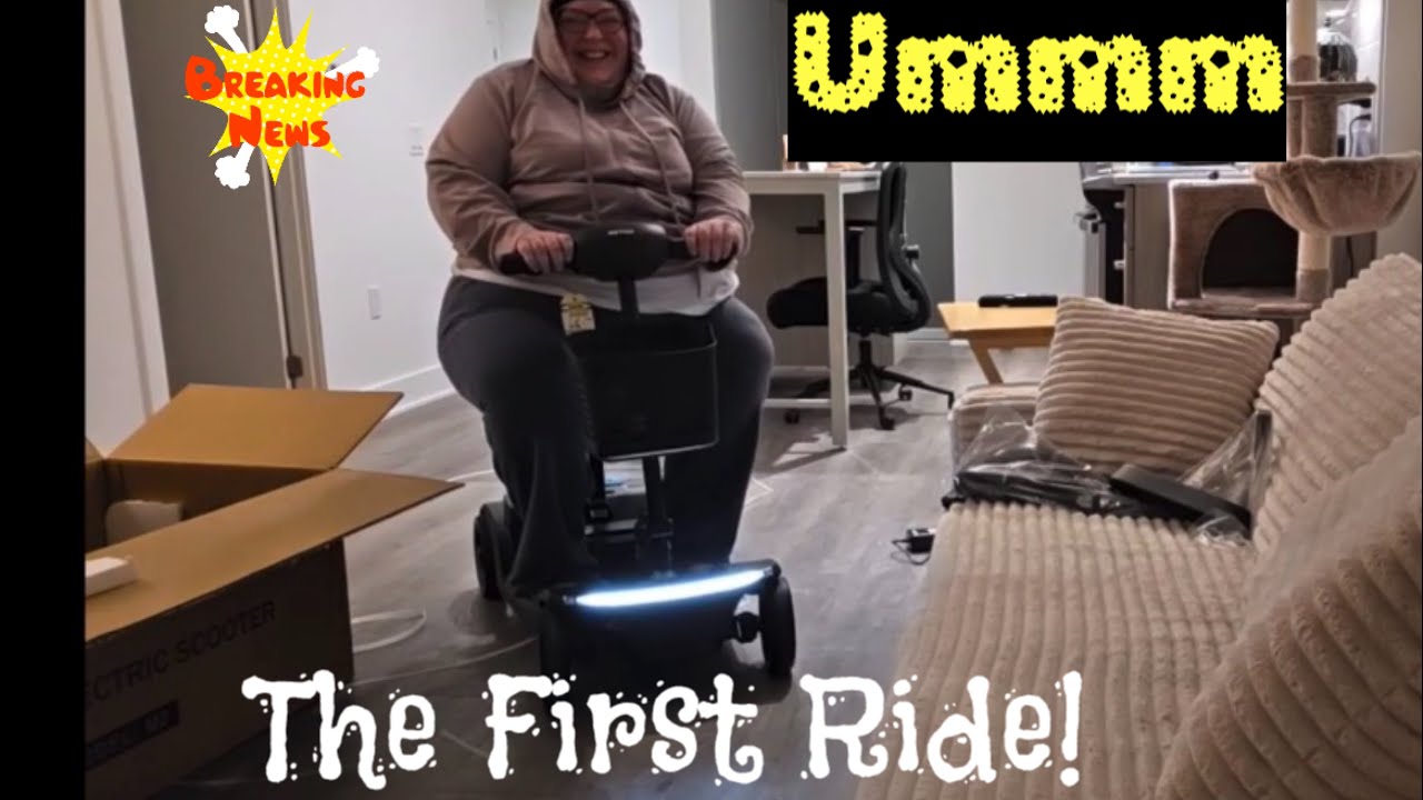 And…. We Ride? Two laps and a Temu Scooter Down. 🤣🤣🤦‍♀️