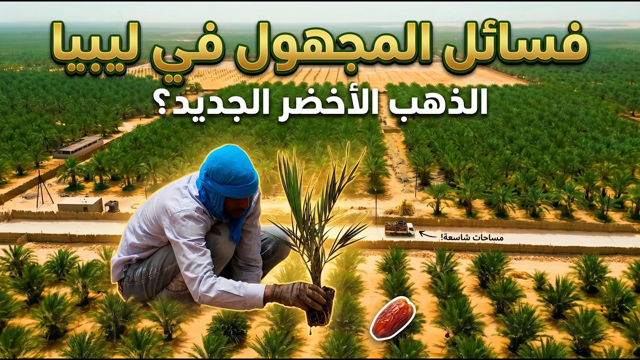 غرسنا فسائل المجهول في مزارع ليبيا 🌴🇱🇾