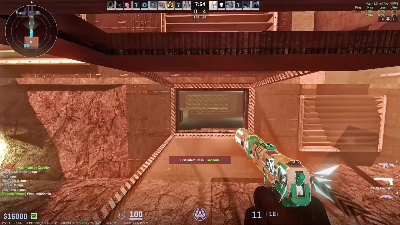 CS2 - Zombie Escape - ze_mars_escape_p on GFL Server
