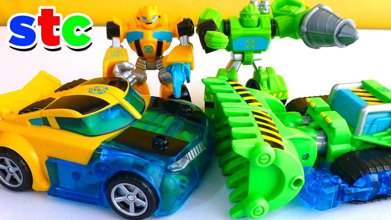 Transformers Rescue Bots Energize Bumblebee y Boulder