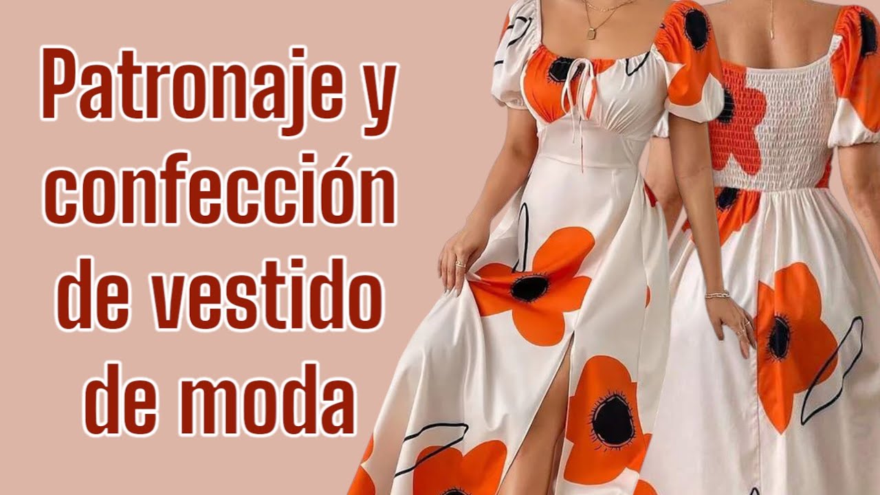 Patronaje y confección de vestido de moda