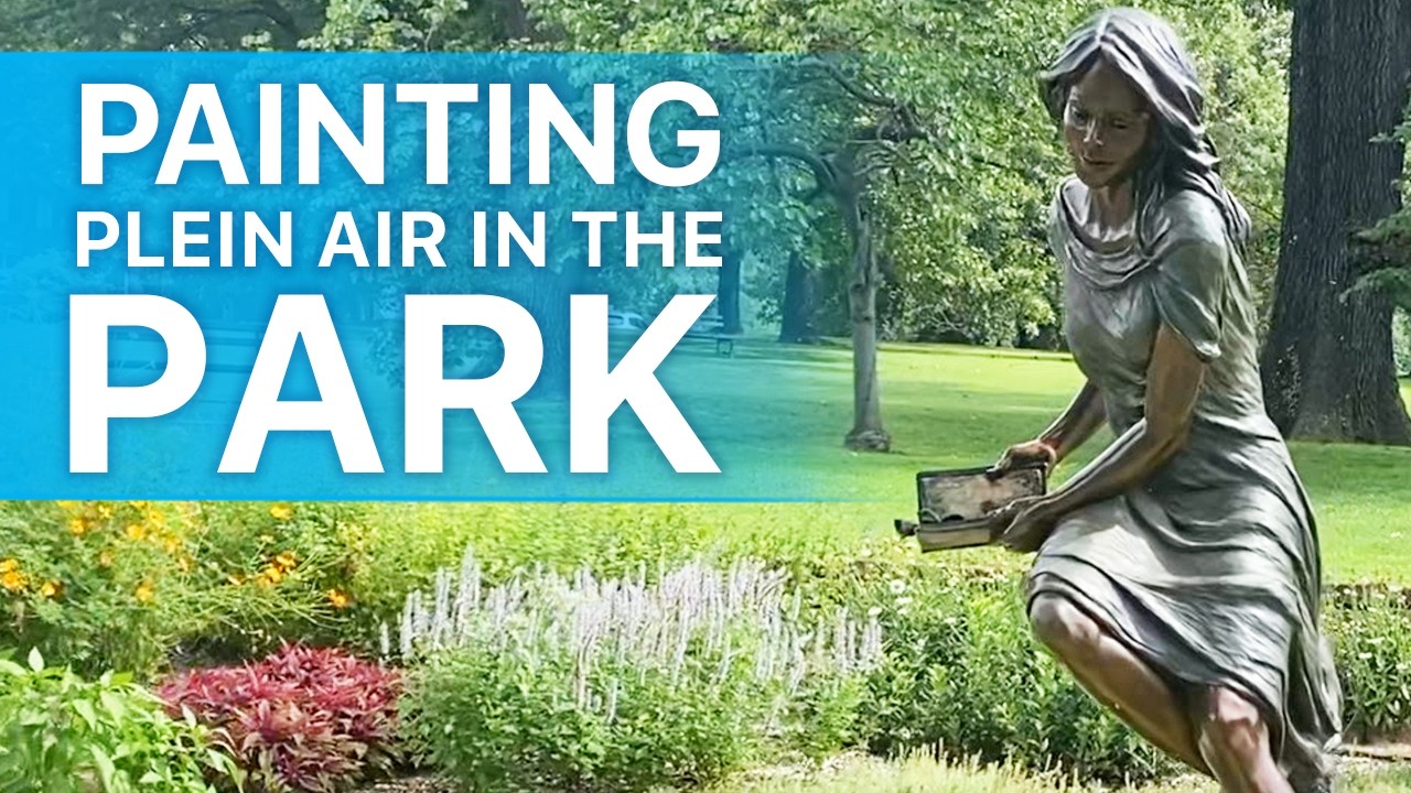 Plein Air Painting in the Park - #watercolorpainting #watercolour #pleinairpainting