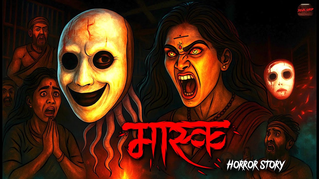 Mask | सच्ची कहानी | Bhoot | Horror story | Devil Shop | Horror Cartoon | Animated Horror