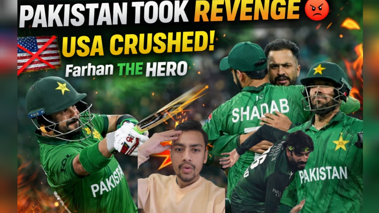 Pakistan boombzle usa | Saibzada Farhan heroic | Usman Tariq unplayable | New india 😎