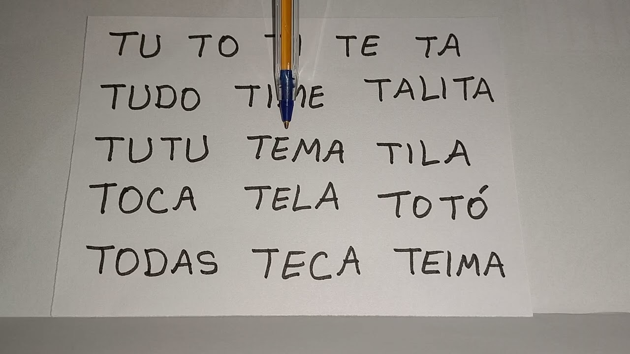 LEITURA DE PALAVRAS E SÍLABAS 