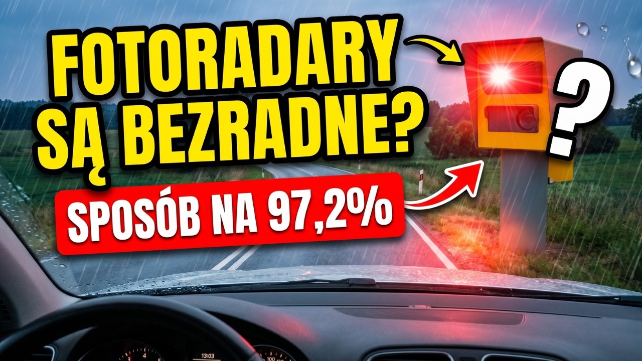 Legalny spos&oacute;b na fotoradar? Przez ten błąd system anuluje 97% kar!