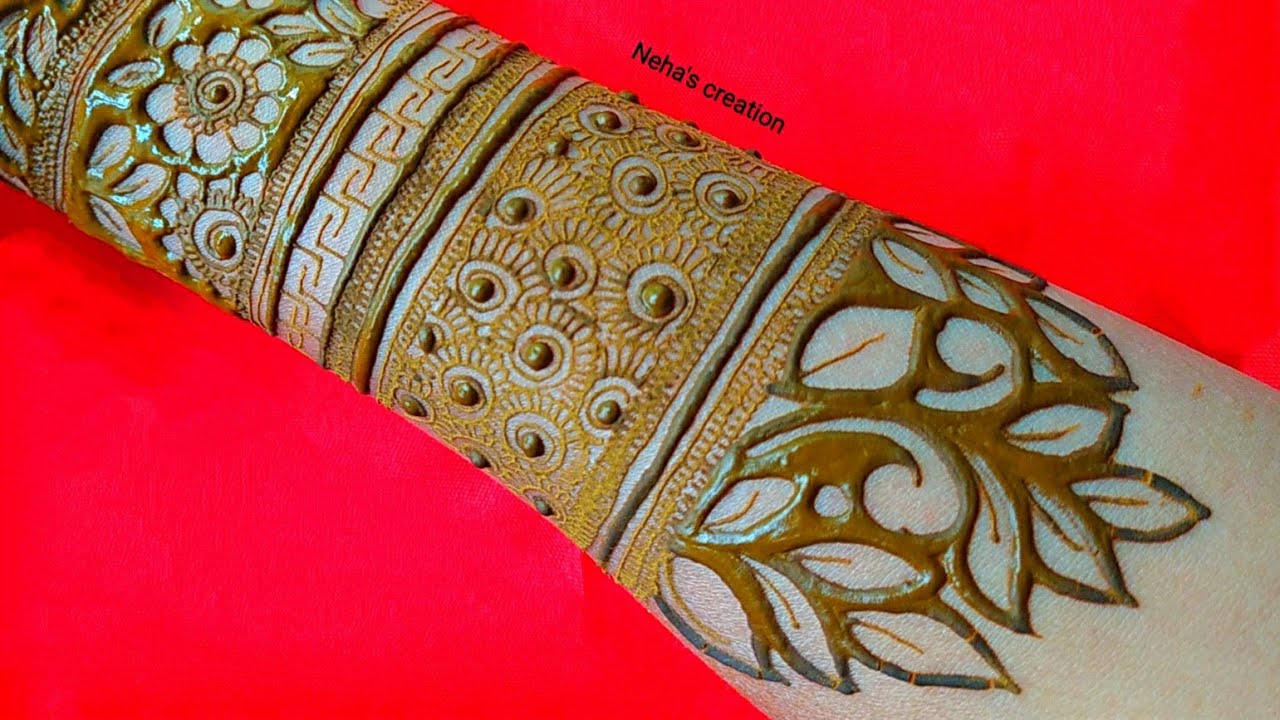 2021 Neha's creation henna design ll trditional bridal mehndi ll full hand easy simple quick mehandi