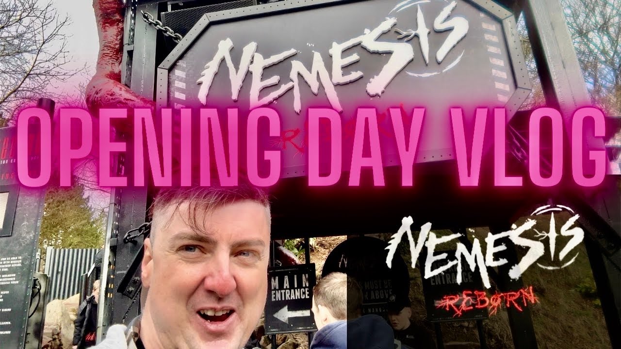 Alton towers and NEMESIS REBORN OPENING DAY Vlog 2024!!