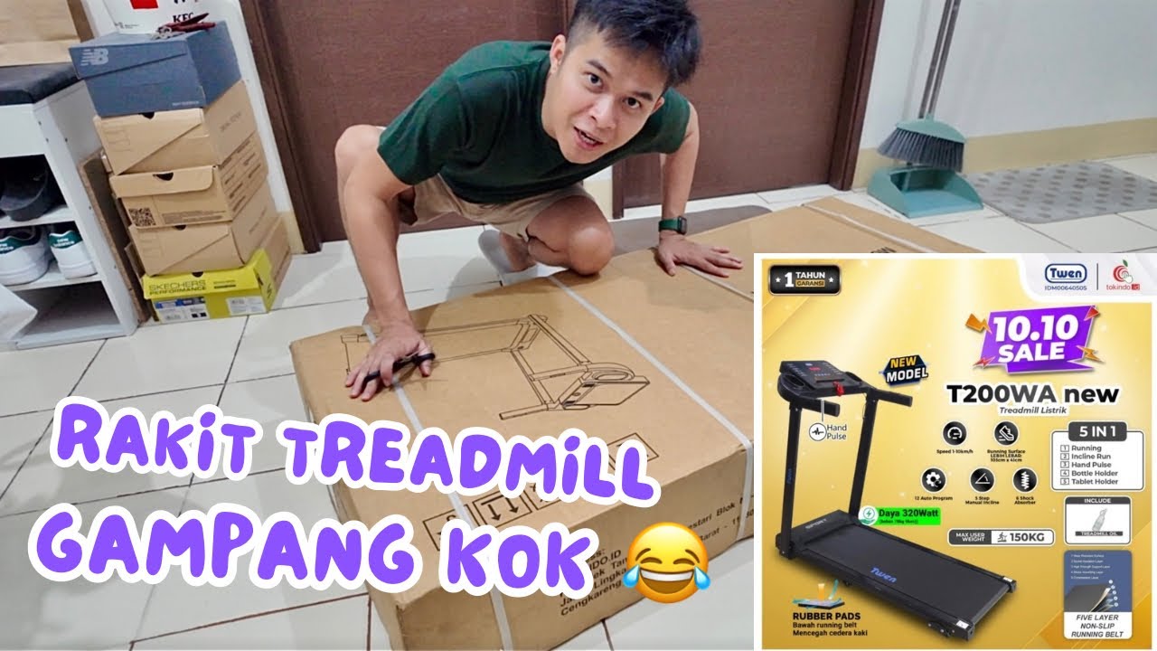 Unboxing Treadmill Ekonomis Twen T200WA New Standart 🏃🏻‍➡️