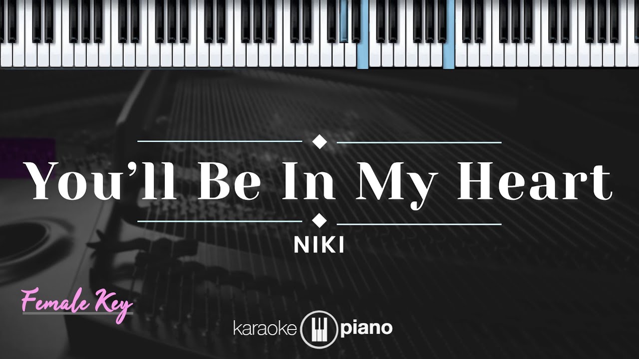 You'll Be In My Heart - NIKI (KARAOKE PIANO - FEMALE KEY)