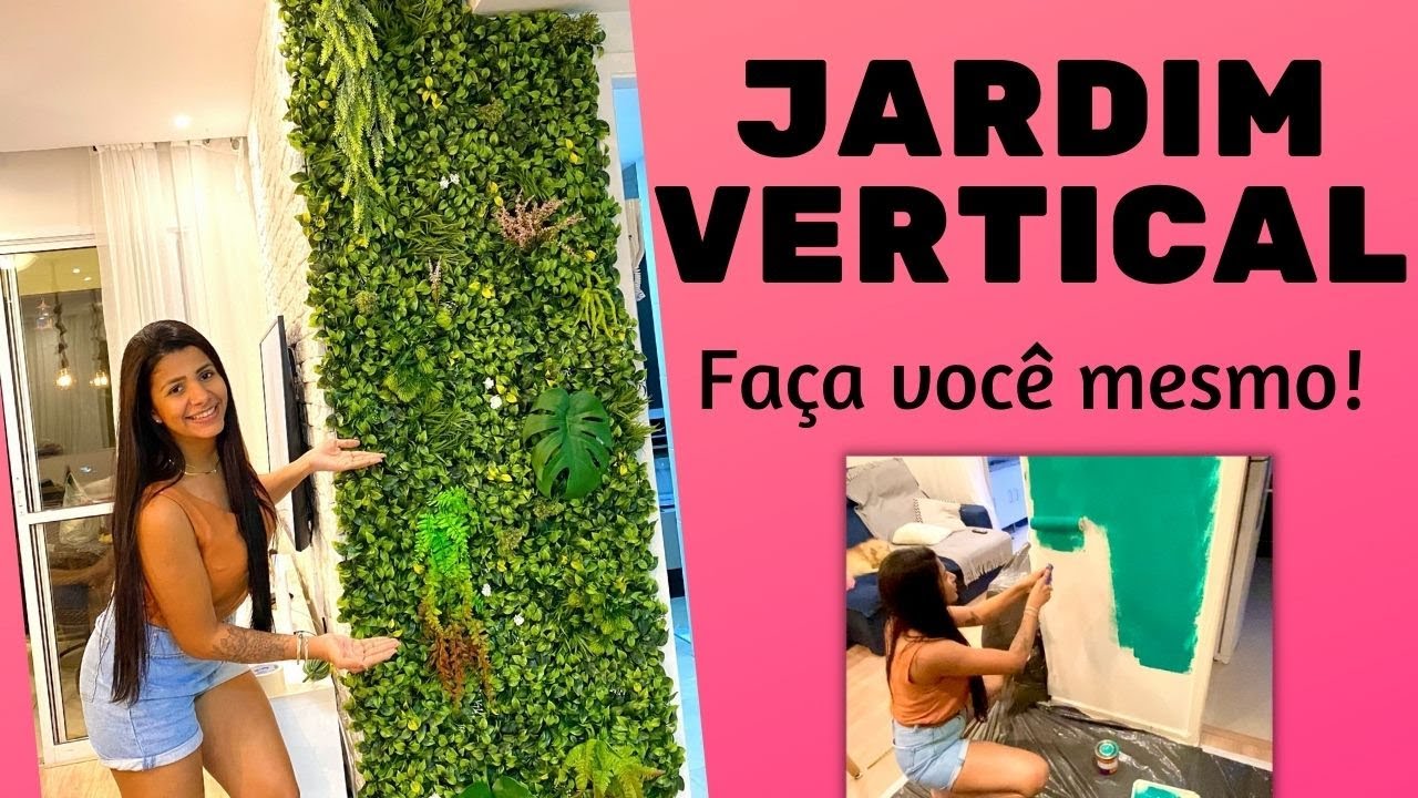 JARDIM VERTICAL | COMO FAZER EM CASA | DIY | AMANDA ELIS