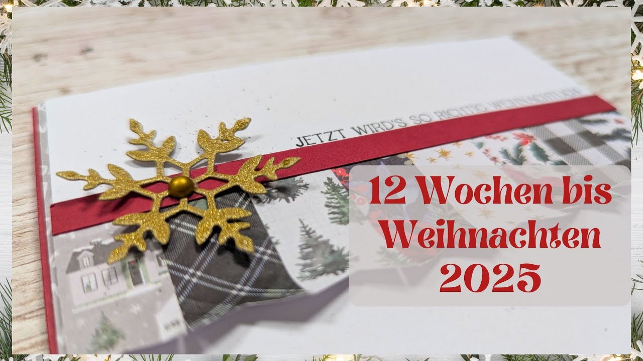 Weihnachtskarten aus Papierresten basteln I Kartensketch f&uuml;r jeden Anlass