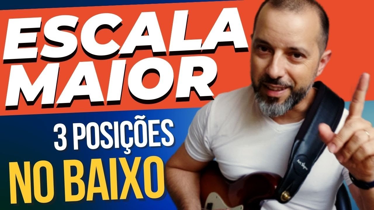 COMO TOCAR A ESCALA MAIOR NO BAIXO - 3 Posições Diferentes