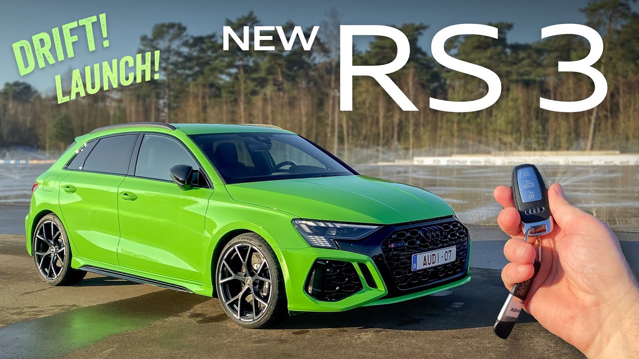 НОВЫЙ Audi RS3 (401 л.с.) - POV launch control & quattro drifts!