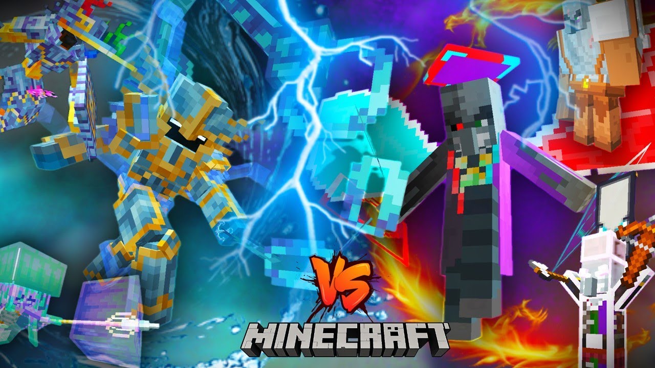 What if the Scylla fought the Strong Mobs from Illage and Spillage | Minecraft Mob Battle